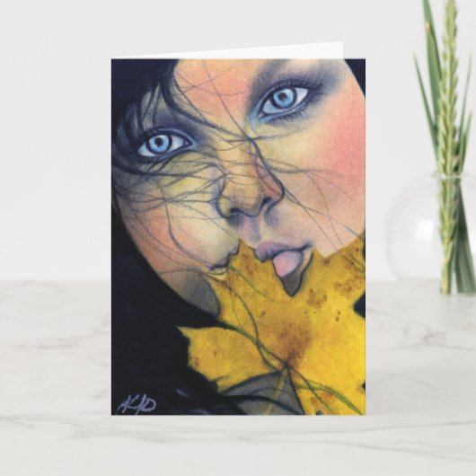 Samhain fairy Beaucard Kaart (Voorkant)