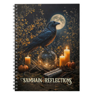 Samhain Journaal met raaf en maan Notitieboek