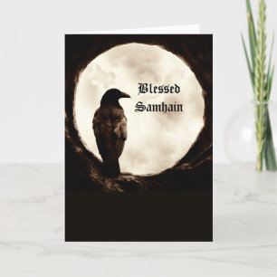 Samhain met Crow Raven Portal Kaart