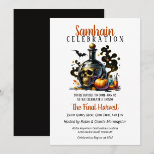 Samhain Oogst Heksen Brew Halloween Party Kaart