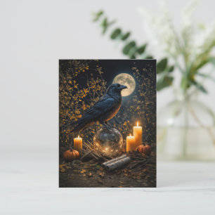 Samhain Raaf Mysterieus Mooi Feestdagenkaart