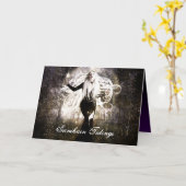 Samhain Tidings Kaart (Gele Bloem)