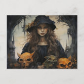 Samhain Witch briefkaart (Voorkant)