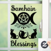 Samhain Zegeningen Celtic Wiccan Halloween Raamsticker (Huis)