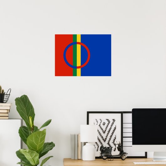 Sami Flag Poster (Thuiskantoor)