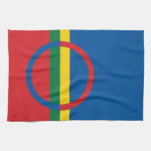 sami gens drapeau de serviettes scandinavia (Horizontal)