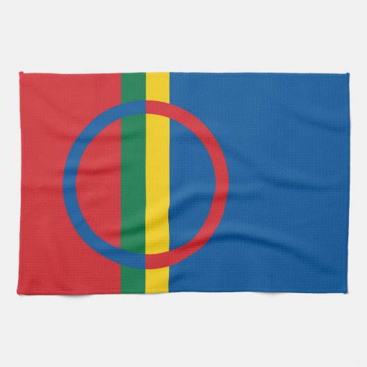 sami gens drapeau de serviettes scandinavia (Horizontal)