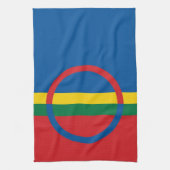 sami gens drapeau de serviettes scandinavia (Vertical)