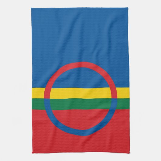 sami gens drapeau de serviettes scandinavia (Vertical)