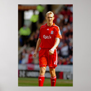 Sami Hyypia speelt voor Liverpool FC Poster