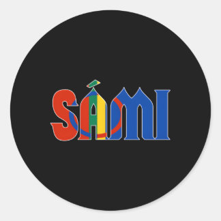 Sami of Sami Heritage Finland Zweden Noorwegen Ronde Sticker