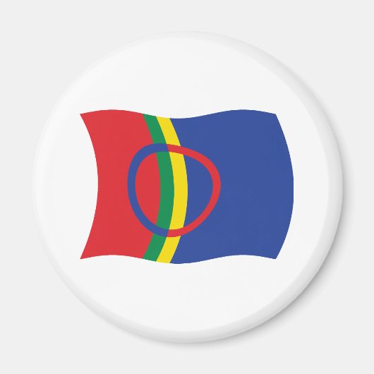 Sami People Flag Magnet Magneet (Voorkant)