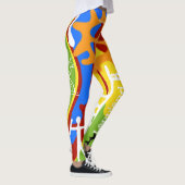 Samiska mönster figuur i många färger leggings (Rechts)
