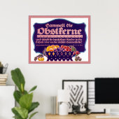 Sammelt die Obstkerne ~  WW1-Poster Poster (Thuiskantoor)