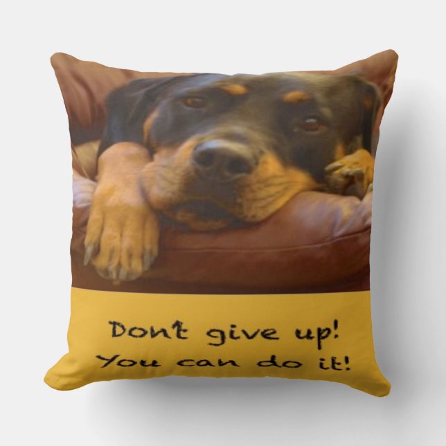 Sammy le Coussin de support Rottweiler (Recto)