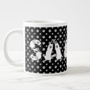 Sammy Spelling in Samoyed Dog Letters Extra Grote Beker