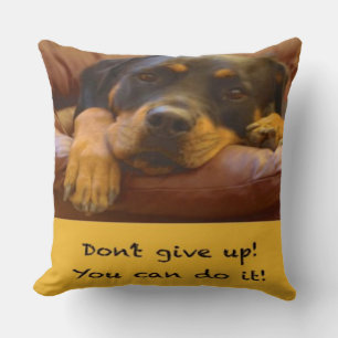Sammy the Rottweiler Support Pillow Kussen