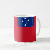 Samoa Drapeau Céramique café Mug (Devant droit)