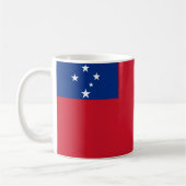Samoa Drapeau Céramique café Mug (Gauche)