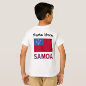 Samoa- en Samoaanse vlag met Jouw naam T-shirt (Achterkant volledig)