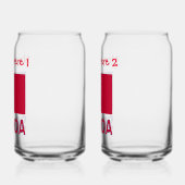 Samoa et Samoan Drapeau Personnalisation rouge (Gauche)