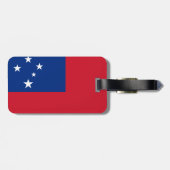 Samoa Flag Bagagelabel (Achterkant horizontaal)