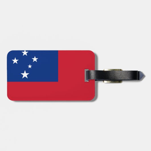 Samoa Flag Bagagelabel (Achterkant horizontaal)