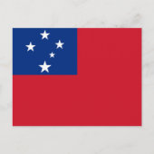 Samoa Flag Briefkaart (Voorkant)