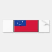 Samoa Flag Bumpersticker (Voorkant)