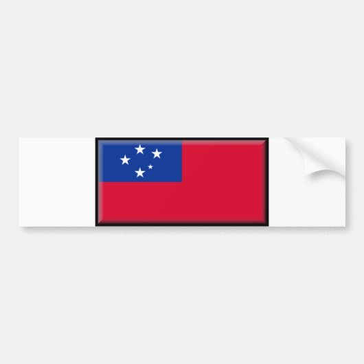 Samoa Flag Bumpersticker (Voorkant)