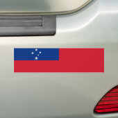 Samoa Flag Bumpersticker (Op auto)