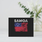Samoa Flag Distressed - Samoan Flag Briefkaart (Staand voorkant)
