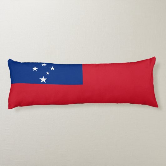 Samoa Flag Lichaamskussen (Achterkant)
