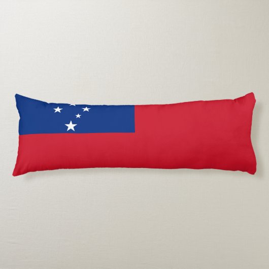 Samoa Flag Lichaamskussen (Voorkant)