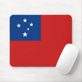 Samoa Flag Mousepad Muismat (Met muis)