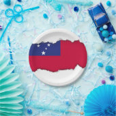 Samoa Flag Papieren Bordje (Feest)