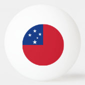 Samoa Flag Pingpongballen (Achterkant)