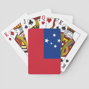 Samoa Flag Pokerkaarten