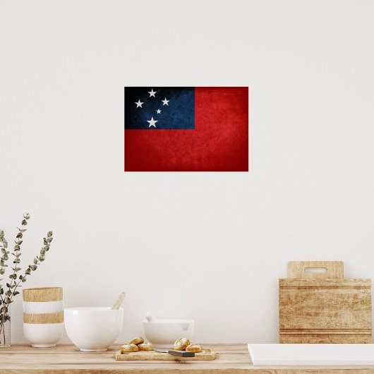 Samoa Flag Poster (Keuken)