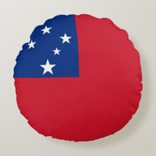 Samoa Flag Rond Kussen