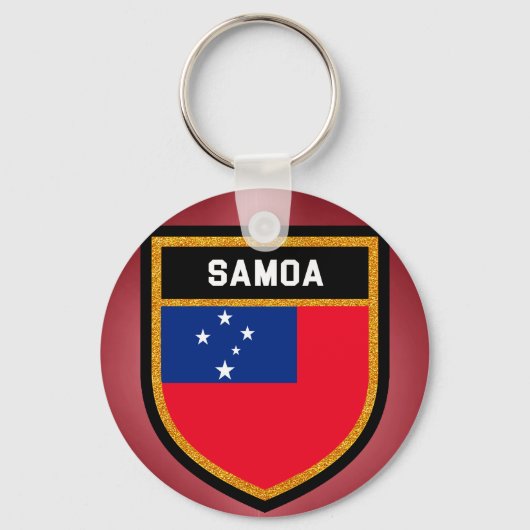 Samoa Flag Sleutelhanger (Voorkant)