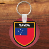 Samoa Flag Sleutelhanger (Voorkant)