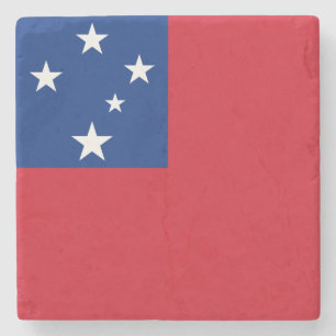 Samoa Flag Stenen Onderzetter