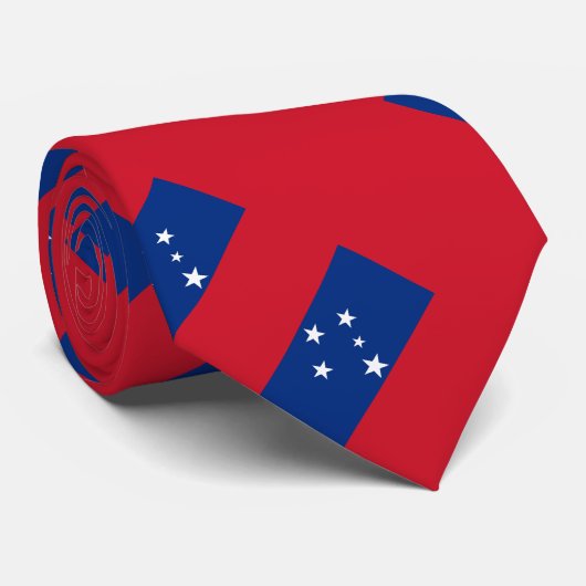Samoa Flag Stropdas (Opgerold)