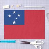 Samoa Flag Tissuepapier (Craft)