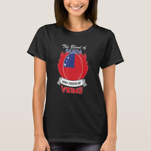 Samoa in mijn aderen t-shirt (Voorkant)