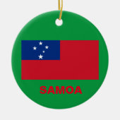 Samoa-kerstversiering Keramisch Ornament (Voorkant)