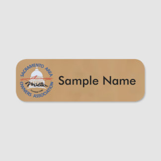SAMOA Logo Naambadge (bruin) Naamplaatje