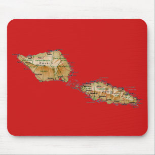Samoa Map Mousepad Muismat