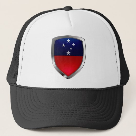 Samoa Metallic Emblem Trucker Pet (Voorkant)